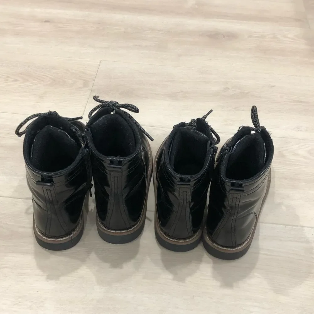 Black patent leather ankle boots - Picture 13 of 15